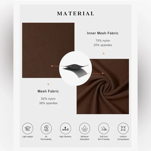 Brown Corset Evening Gown with Built-In Shapewear and Bra (Wedding Guest, Prom) - Picture 3 of 10